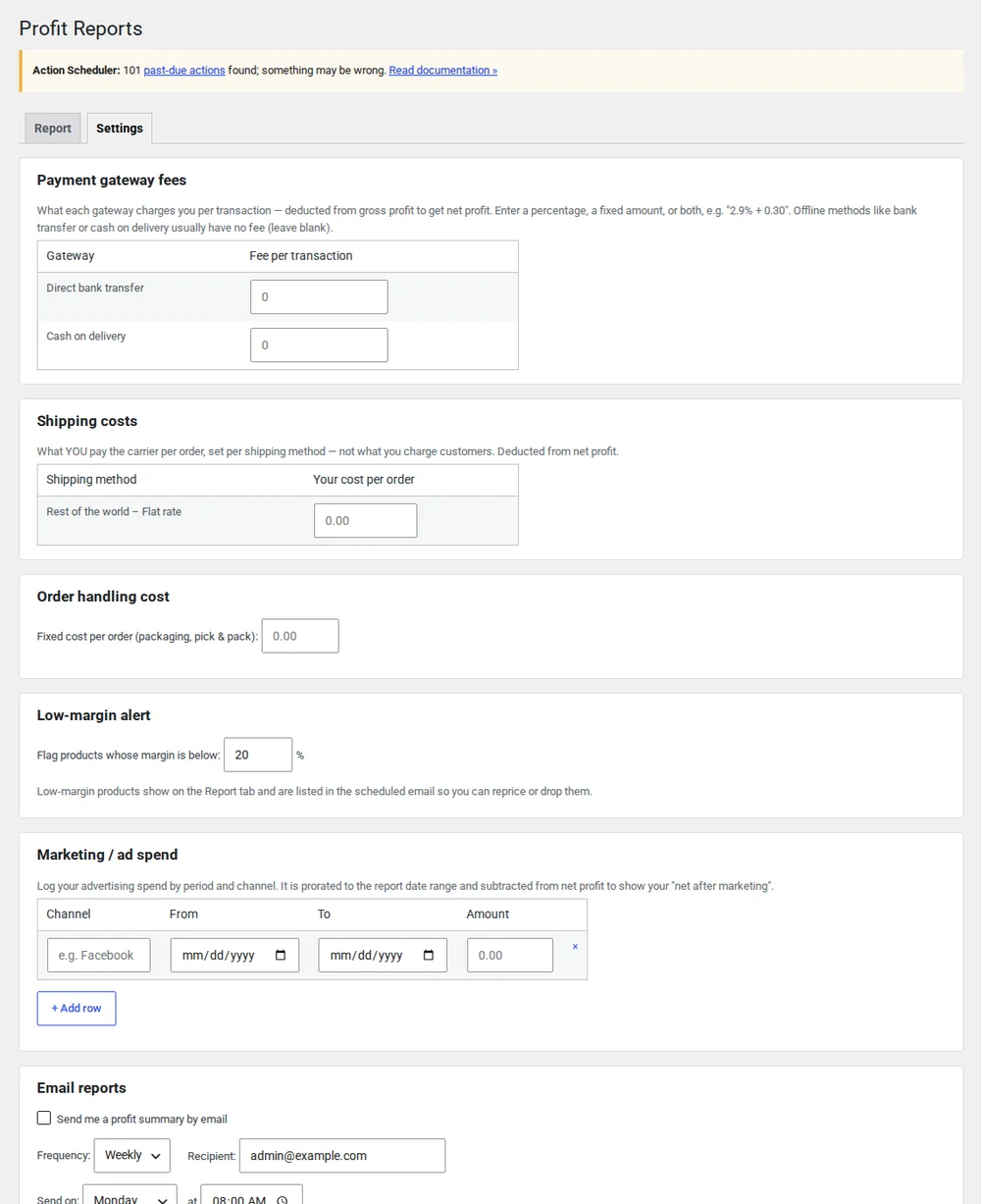 A WordPress site configured during a done-for-you build, ready to hand over.